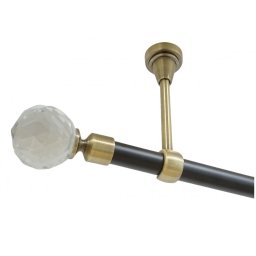 Galerie duo tavan fara inele KULA CRYSTAL /19 - negru/aur antic
