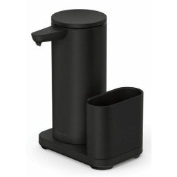 Simplehuman 414ml + suport pentru burete - oțel negru mat - Dozator de săpun fără contact