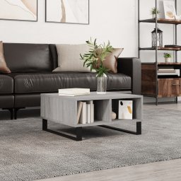 Masa de cafea, gri sonoma, 60x60x30 cm, lemn compozit GartenMobel Dekor