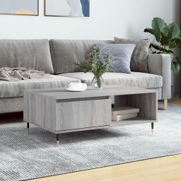 Masa de cafea, gri sonoma, 90x60x35 cm, lemn compozit GartenMobel Dekor