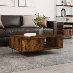 Masa de cafea, stejar fumuriu, 90x60x35 cm, lemn compozit GartenMobel Dekor