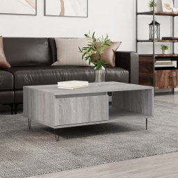 Masa de cafea, gri sonoma, 90x60x35 cm, lemn compozit GartenMobel Dekor