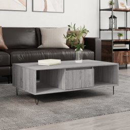Masa de cafea, gri sonoma, 104x60x35 cm, lemn compozit GartenMobel Dekor