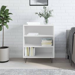 Servanta, alb extralucios, 57x35x70 cm, lemn compozit GartenMobel Dekor
