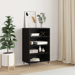 Dulap înalt, negru, 57x35x90 cm, lemn compozit GartenMobel Dekor