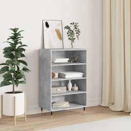 Dulap înalt, gri beton, 57x35x90 cm, lemn compozit GartenMobel Dekor