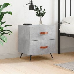 Noptiera, gri beton, 40x35x47,5 cm, lemn compozit GartenMobel Dekor