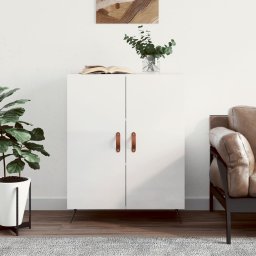 Servanta, alb extralucios, 69,5x34x90 cm, lemn compozit GartenMobel Dekor