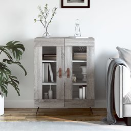 Servanta, gri sonoma, 69,5x34x90 cm, lemn compozit GartenMobel Dekor