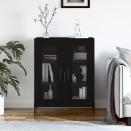 Servanta, negru, 69,5x34x90 cm, lemn compozit GartenMobel Dekor