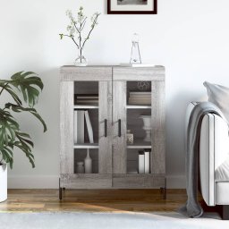 Servanta, gri sonoma, 69,5x34x90 cm, lemn compozit GartenMobel Dekor