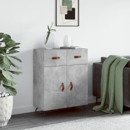 Servanta, gri beton, 69,5x34x90 cm, lemn compozit GartenMobel Dekor