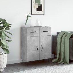 Servanta, gri beton, 69,5x34x90 cm, lemn compozit GartenMobel Dekor