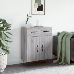 Servanta, gri sonoma, 69,5x34x90 cm, lemn compozit GartenMobel Dekor