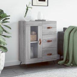 Servanta, gri sonoma, 69,5x34x90 cm, lemn compozit GartenMobel Dekor