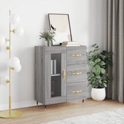 Servanta, gri sonoma, 69,5x34x90 cm, lemn compozit GartenMobel Dekor
