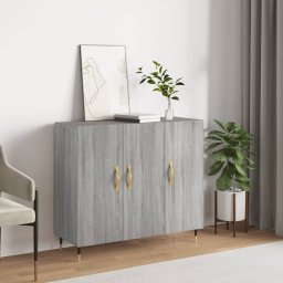 Servanta, gri sonoma, 90x34x80 cm, lemn compozit GartenMobel Dekor