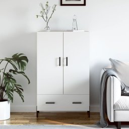 Dulap înalt, alb, 69,5x31x115 cm, lemn prelucrat GartenMobel Dekor