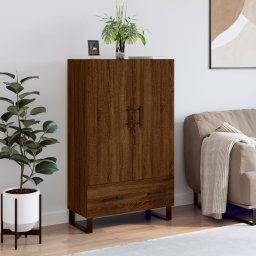Dulap înalt, stejar maro, 69,5x31x115 cm, lemn prelucrat GartenMobel Dekor