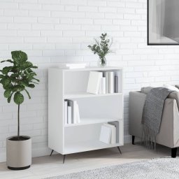 Biblioteca, alba, 69,5x32,5x90 cm, lemn compozit GartenMobel Dekor