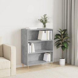 Biblioteca, gri beton, 69,5x32,5x90 cm, lemn compozit GartenMobel Dekor