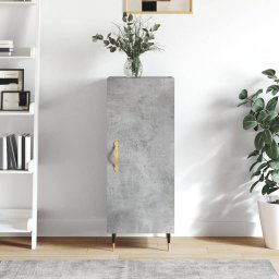 Servanta, gri beton, 34,5x34x90 cm, lemn compozit GartenMobel Dekor