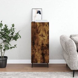 Servanta, stejar fumuriu, 34,5x34x90 cm, lemn compozit GartenMobel Dekor