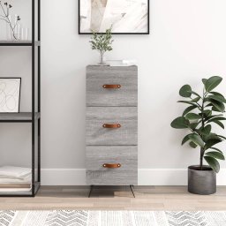 Servanta, gri sonoma, 34,5x34x90 cm, lemn compozit GartenMobel Dekor