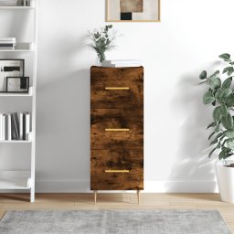 Servanta, stejar fumuriu, 34,5x34x90 cm, lemn compozit GartenMobel Dekor