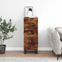 Servanta, stejar fumuriu, 34,5x34x90 cm, lemn compozit GartenMobel Dekor