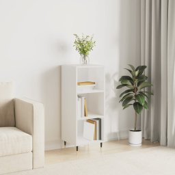 Servanta, alb extralucios, 34,5x32,5x90 cm, lemn compozit GartenMobel Dekor