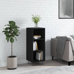 Servanta, negru, 34,5x32,5x90 cm, lemn compozit GartenMobel Dekor