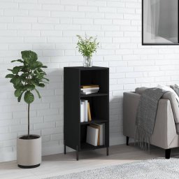 Servanta, negru, 34,5x32,5x90 cm, lemn compozit GartenMobel Dekor