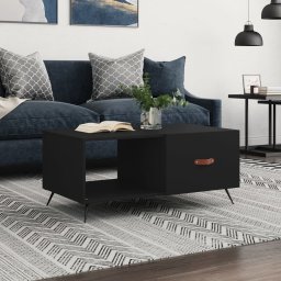 Masuta de cafea, negru, 90x50x40 cm, lemn prelucrat GartenMobel Dekor