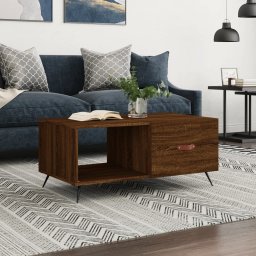 Masuta de cafea, stejar maro, 90x50x40 cm, lemn prelucrat GartenMobel Dekor