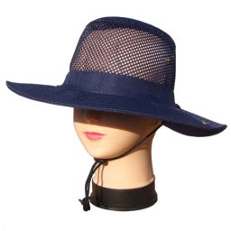 Pălărie albastră cu plasă SAVANA