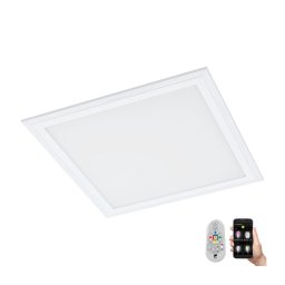 Eglo 33206 - Plafonieră LED RGBW cu reglaj de intensitate SALOBRENA-C LED/16W/230V + telecomandă
