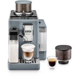 Espressor automat De’Longhi Rivelia EXAM440.55.G - 0132215475, 1450W, 19 bar, Rezervor 1.4l, 2 recipiente pentru boabe, Tehnologie Bean Adapt, Carafa cu tehnologie LatteCrema Hot, Pebble Grey