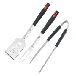 Ustensile gatit Grill Utensil Set - Stainless Steel with Carrying Case