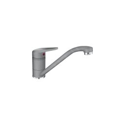 Baterie Franke Novara Plus Stone Grey 115.0470.659, Monocomanda, Pipa joasa pivotantă la 360°, Cartus ceramic, Debit de apă: 16,3 l/min, Fragranite, Piatra gri