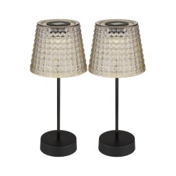 SET 2x corp de iluminat LED solar Globo 36634-2S SOLAR LED/0,06W/3V IP44 gri