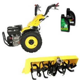 Pachet Motocultor multifunctional ProGARDEN Campo U16E, 14CP, benzina cu Freza tractata BT-X90N si ulei - 4L