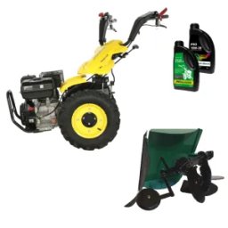Pachet Motocultor multifunctional ProGARDEN Campo U16E, 14CP cu plug rotativ BT-R30 si ulei - 4L