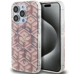 Husa iPhone 15 Pro Max 6.7" pink hardcase IML GCube MagSafe