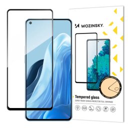 Tempered Glass Full Glue Super Tough Screen Protector Full Coveraged with Frame Case Friendly for Oppo Reno7 Pro 5G black