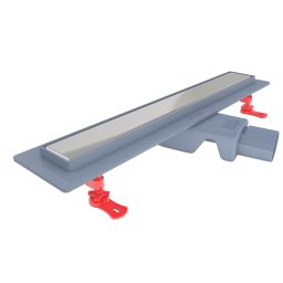 Valtemo Rigolă duș liniară faiantabilă 2 în 1, 50 cm, PVC + oțel inoxidabil, finisaj cromat