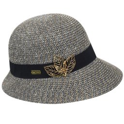 Palarie Betmar Franoise Braided Cloche Negru