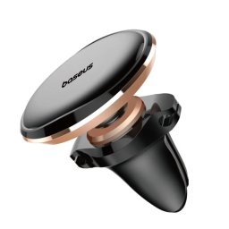 Suport auto magnetic 76 x 52 x 48 mm, Negru/Auriu