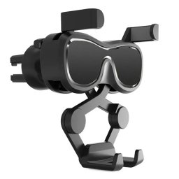 Suport auto gravitational YC06 pentru telefon cu odorizant integrat, prindere ventilatie, culoare negru