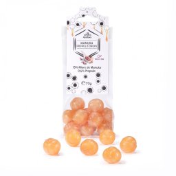 Bomboane cu miere de manuka si propolis 70g - Apidava
